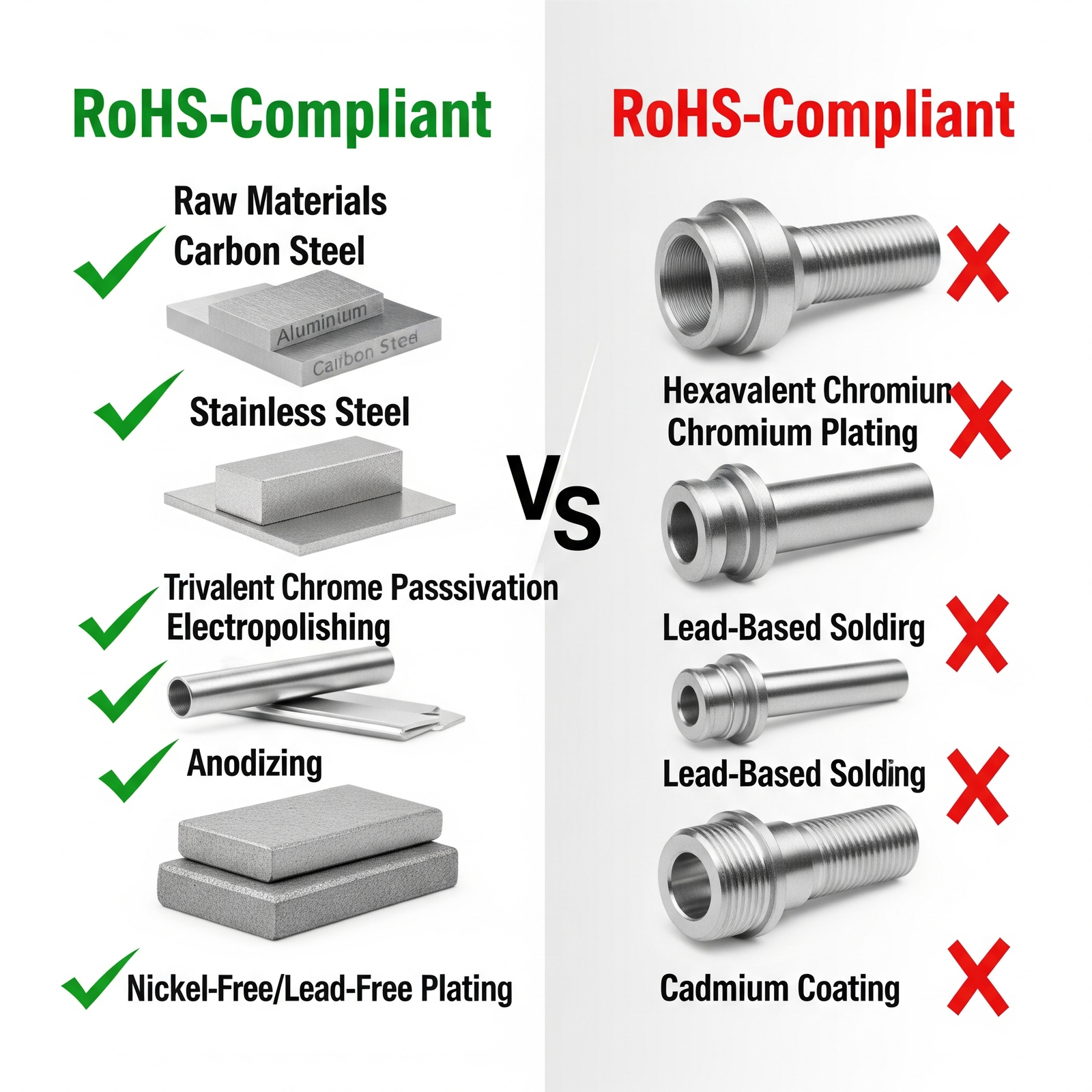 Comparison of compliant vs. non-compliant coatings