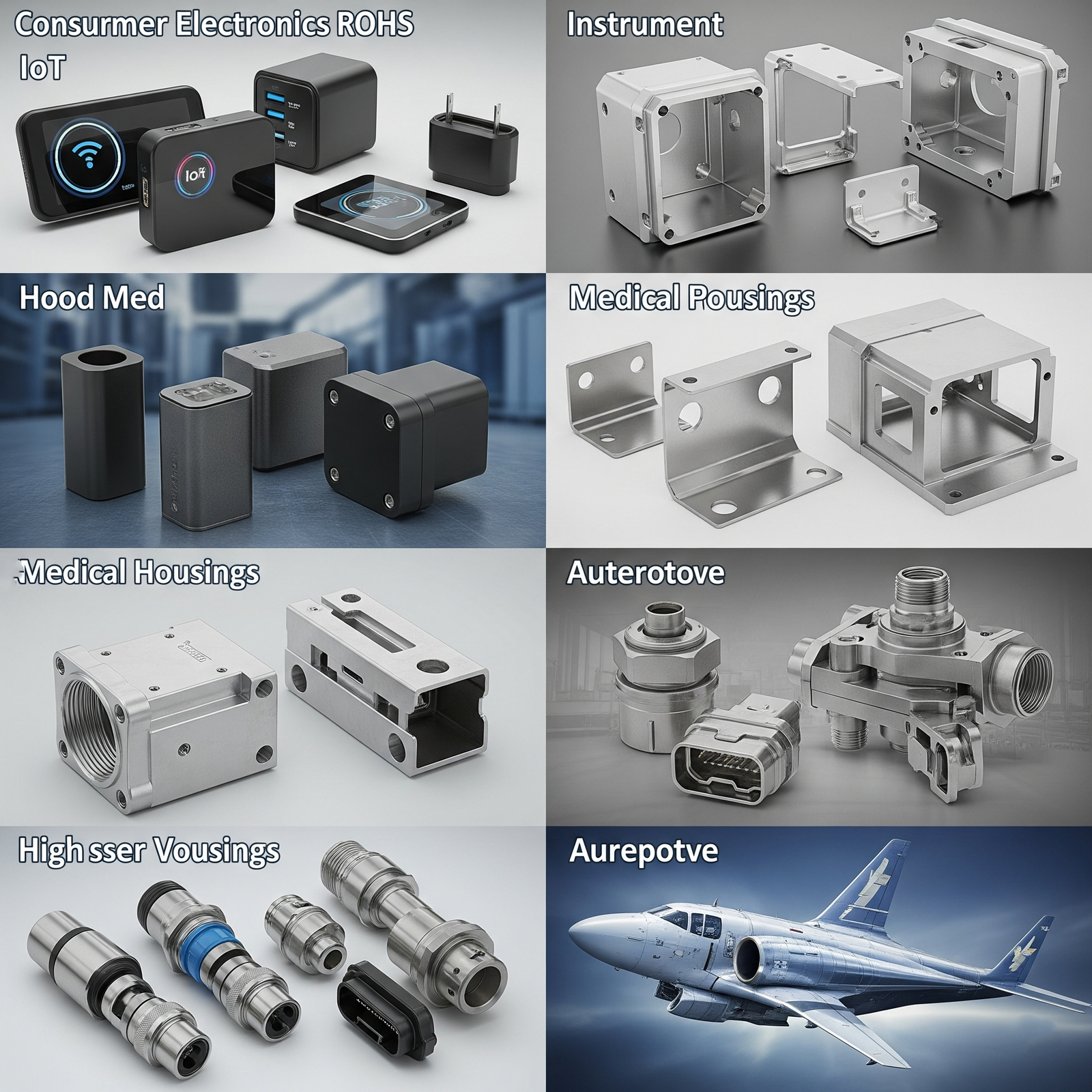 Medical and electronic metal part examples
