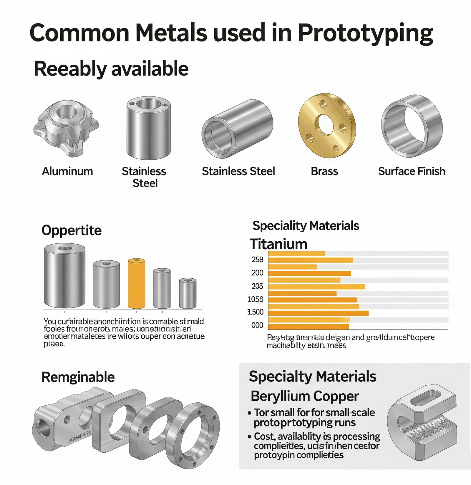 Common Metals for Prototyping