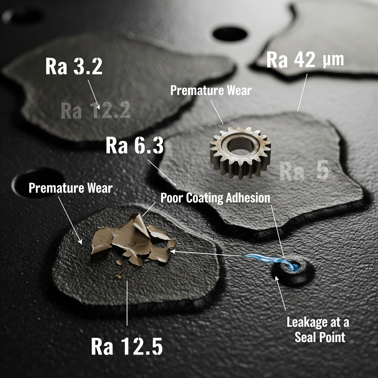 Close-up of metal surface texture