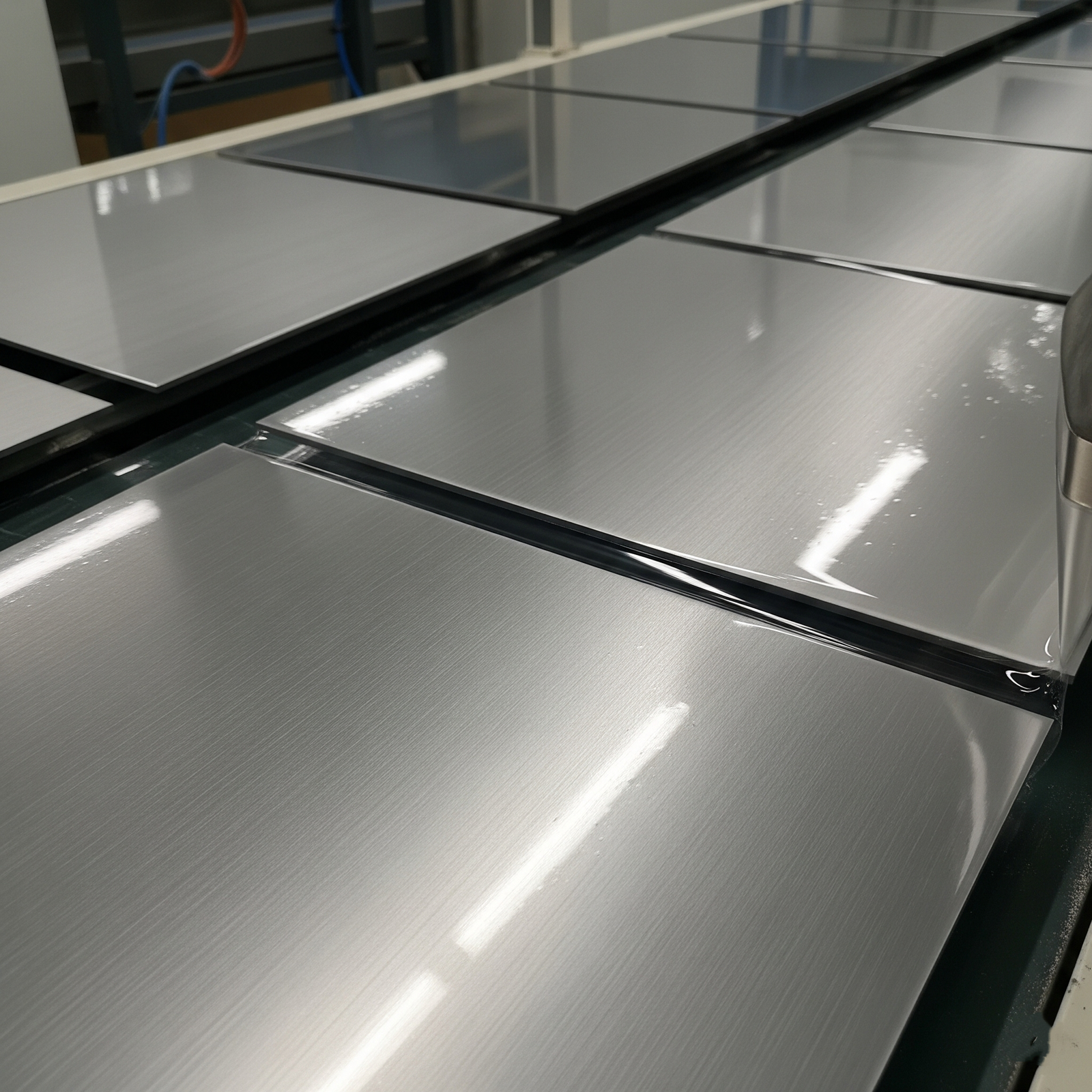 Stainless steel panels manufacturing line
