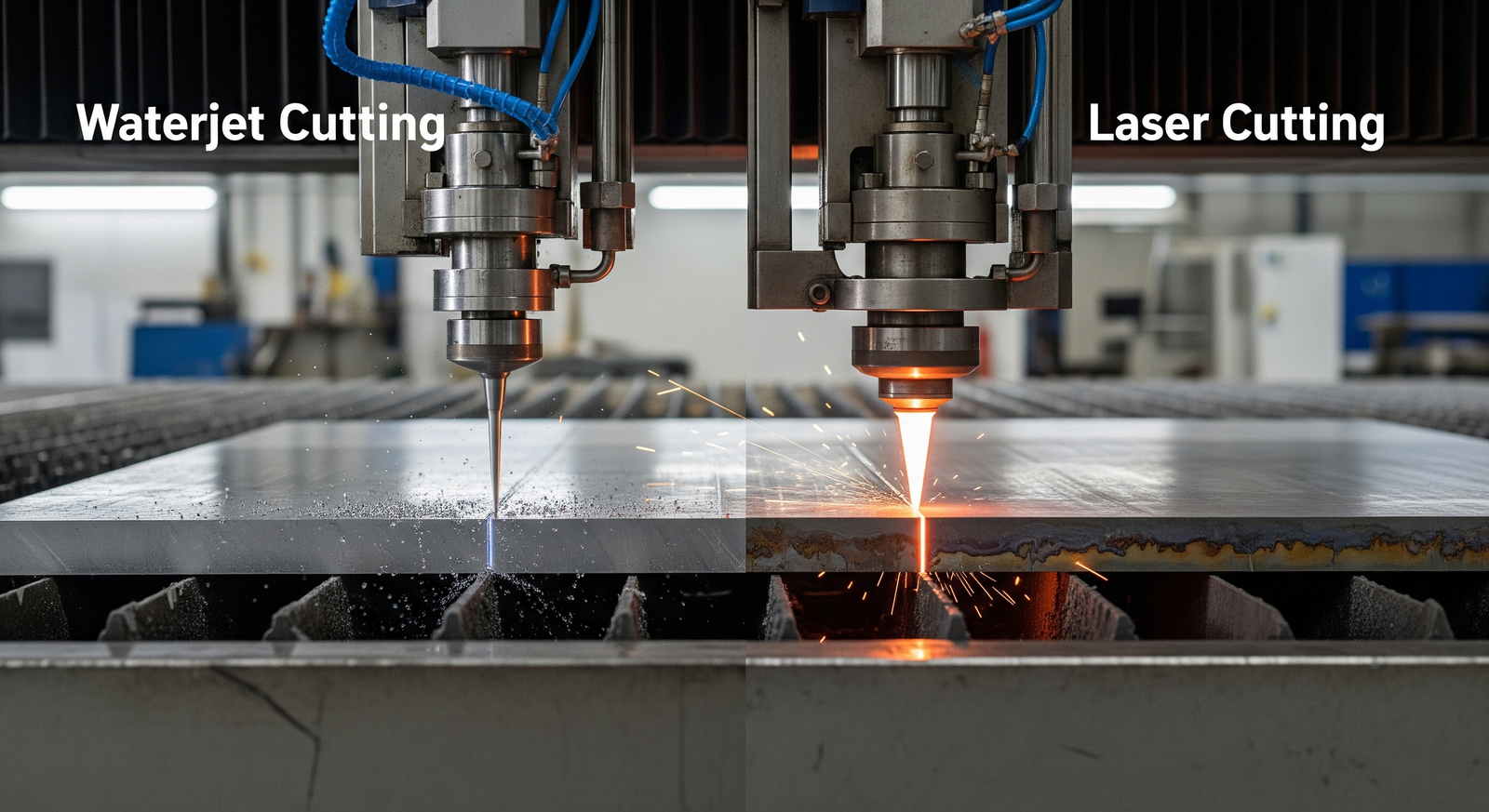 Laser Cutting vs Waterjet Cutting