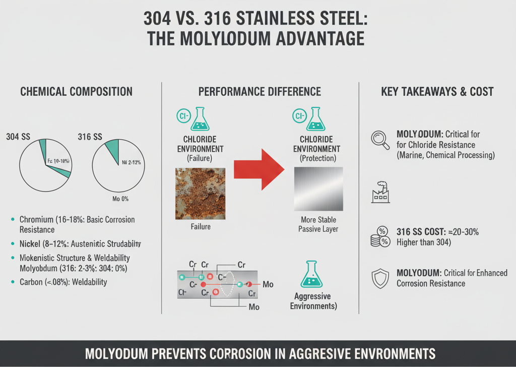 304 vs 316 Stainless Steel
