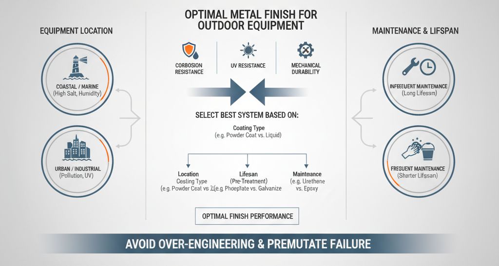Outdoor Equipment Metal Finishes