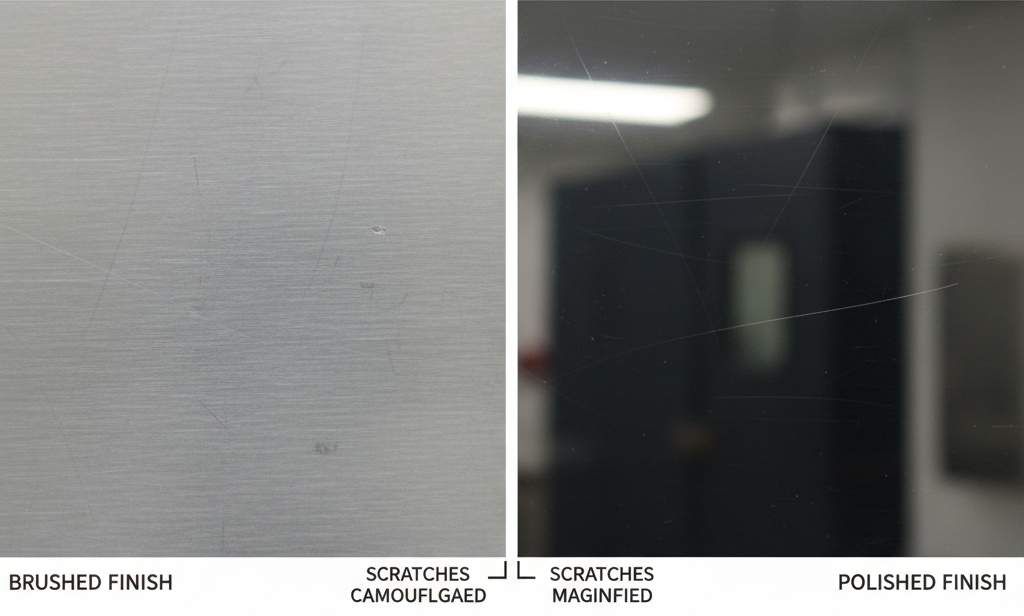 Brushed vs Polished Finish