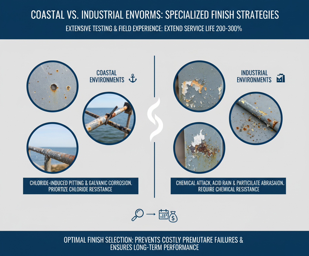 Coastal vs Industrial Finishes